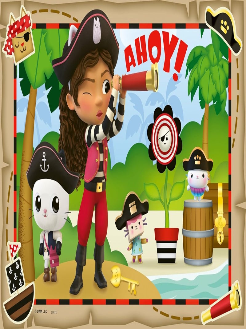 Puzzle Gabby la fête des pirates 2x24 pcs N/A - Kiabi