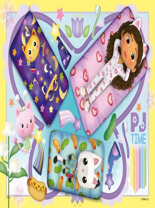 Puzzle Gabby soirée pyjama 2x12 pcs - Kiabi