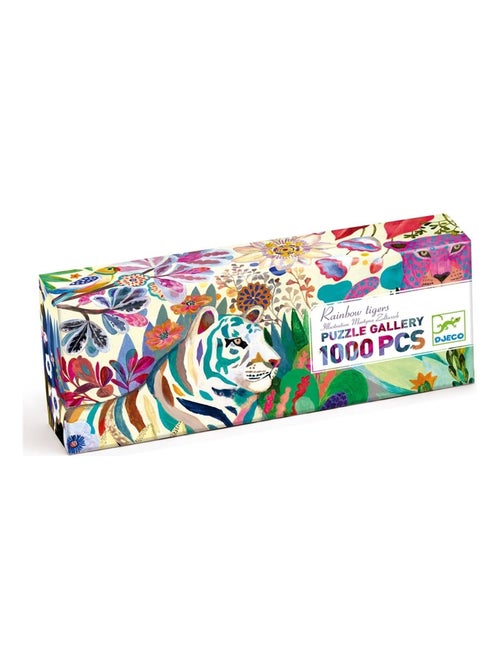 Puzzle Gallery Rainbow Tigers 1000 pièces - Kiabi