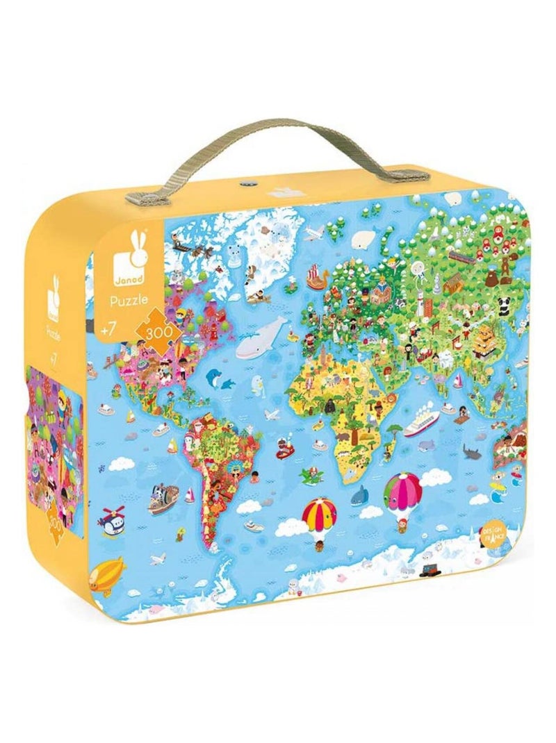 PUZZLE GEANT DU MONDE - 300 PCS N/A - Kiabi