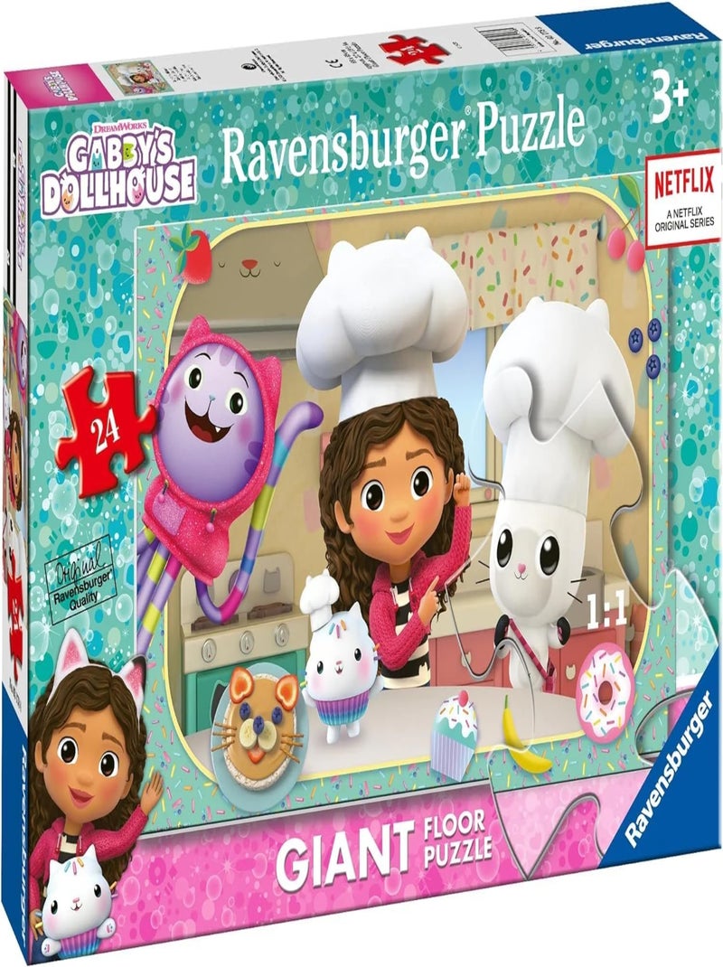 Puzzle géant La cuisine de Gabby 24 pcs N/A - Kiabi