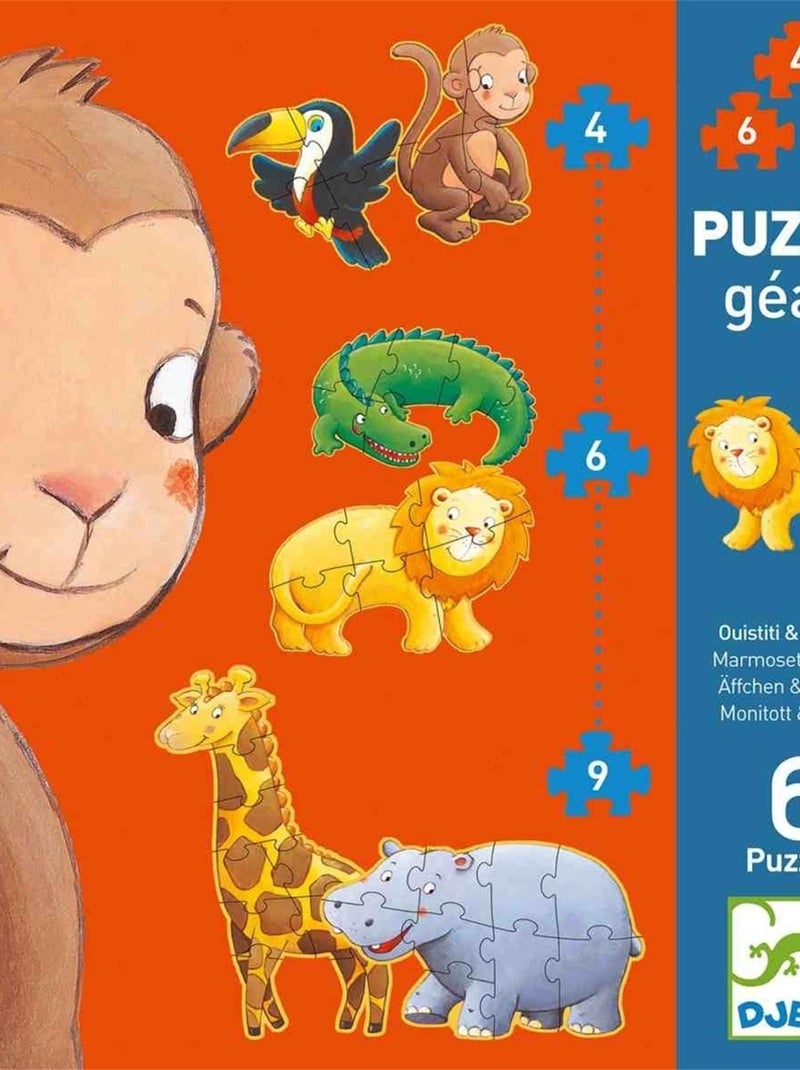 Puzzle géant Ouistiti et ses amis N/A - Kiabi