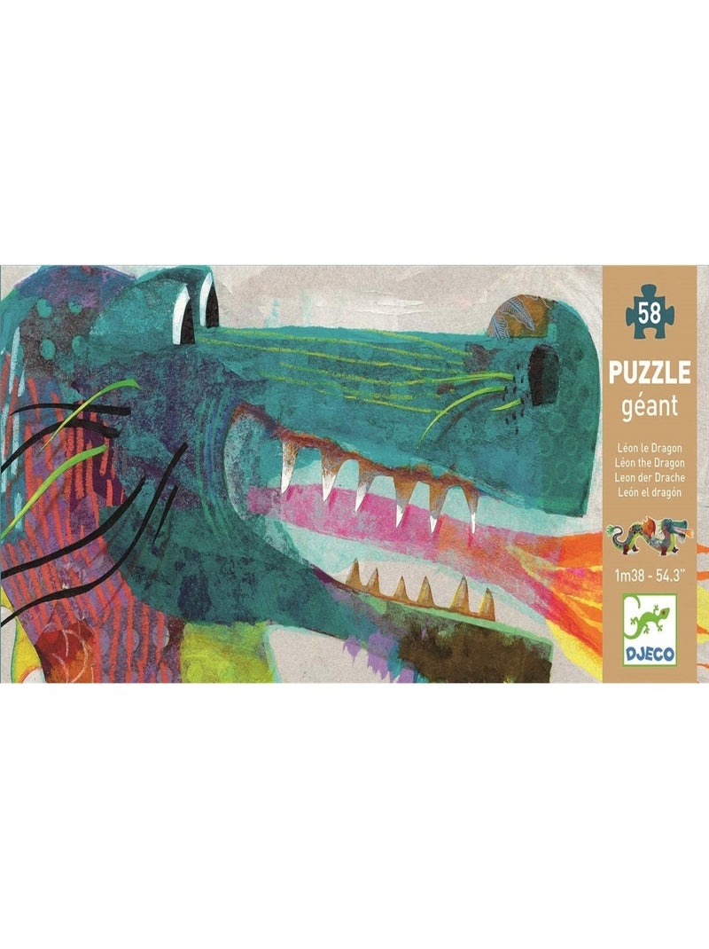Puzzle géants Léon le dragon N/A - Kiabi