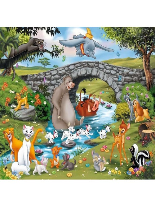 Puzzle Grande famille Disney 100 pcs XXL - Kiabi