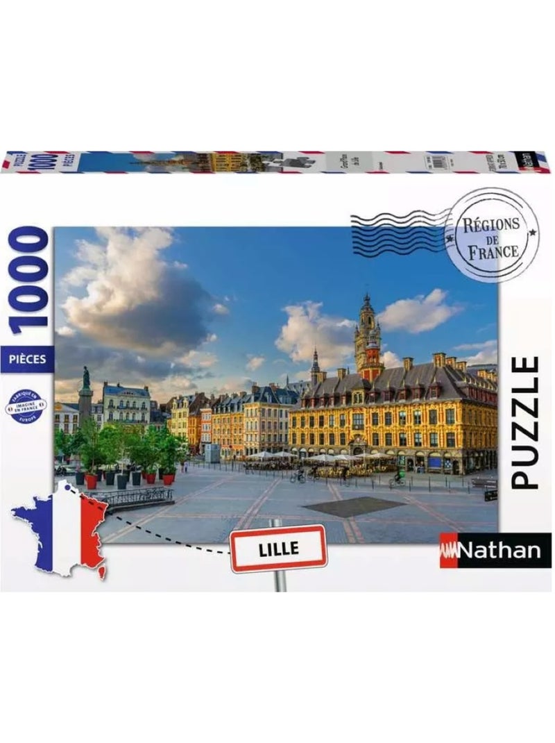 Puzzle grand'place de lille 1000 pcs N/A - Kiabi