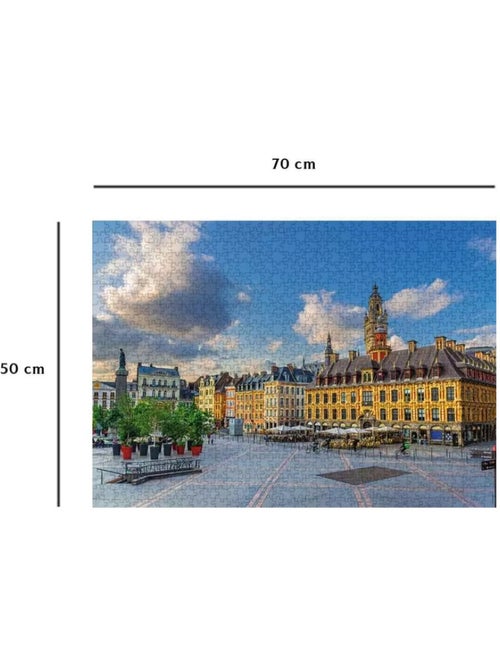 Puzzle grand'place de lille 1000 pcs - Kiabi