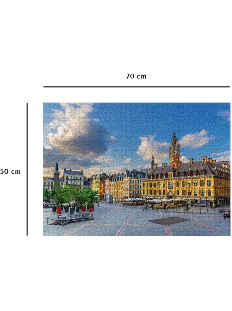 Puzzle grand'place de lille 1000 pcs N/A - Kiabi
