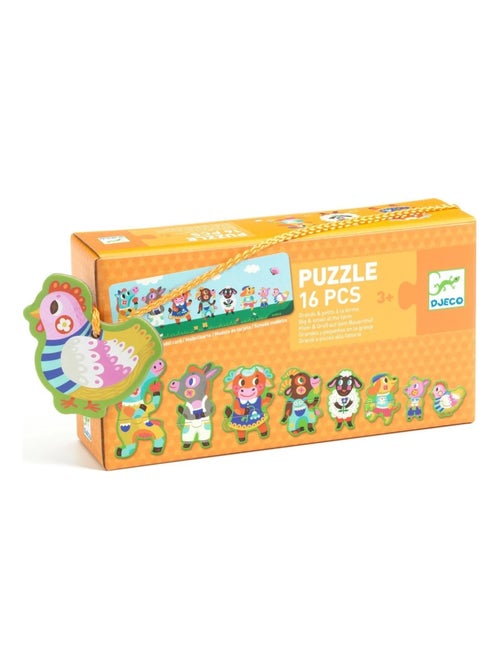 Puzzle Grands et petits à la ferme - Kiabi