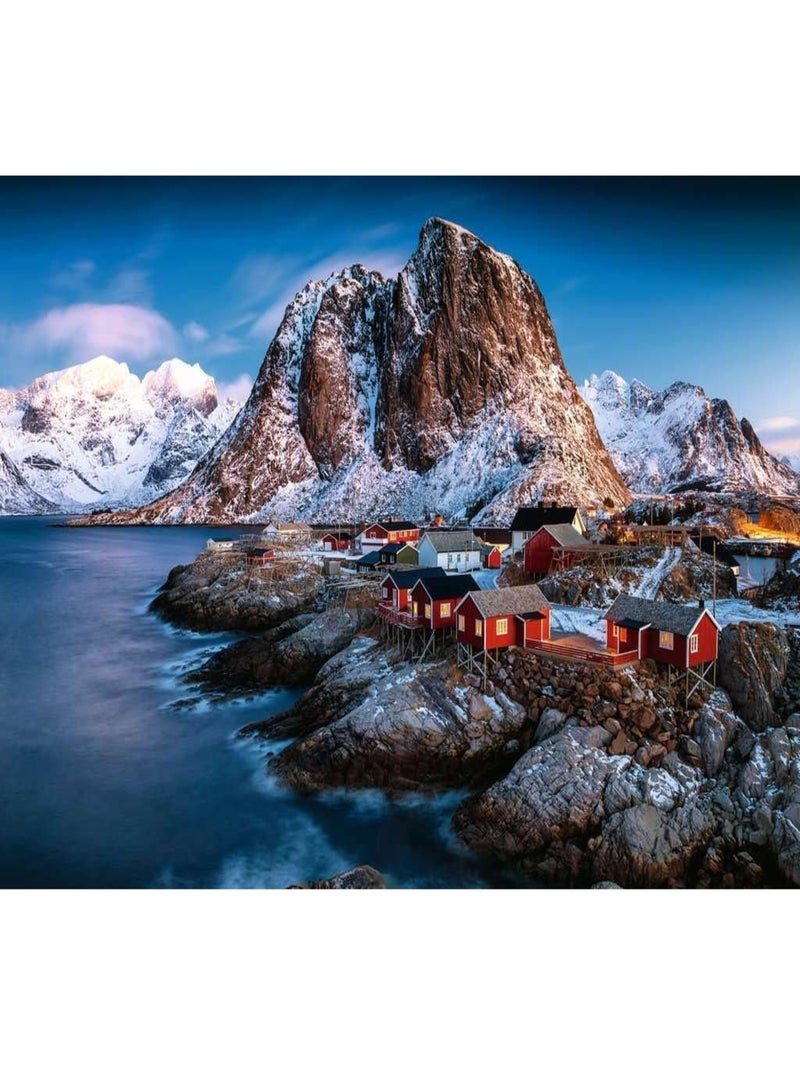 Puzzle Hamnoy Iles Lofoten 3000 pcs N/A - Kiabi