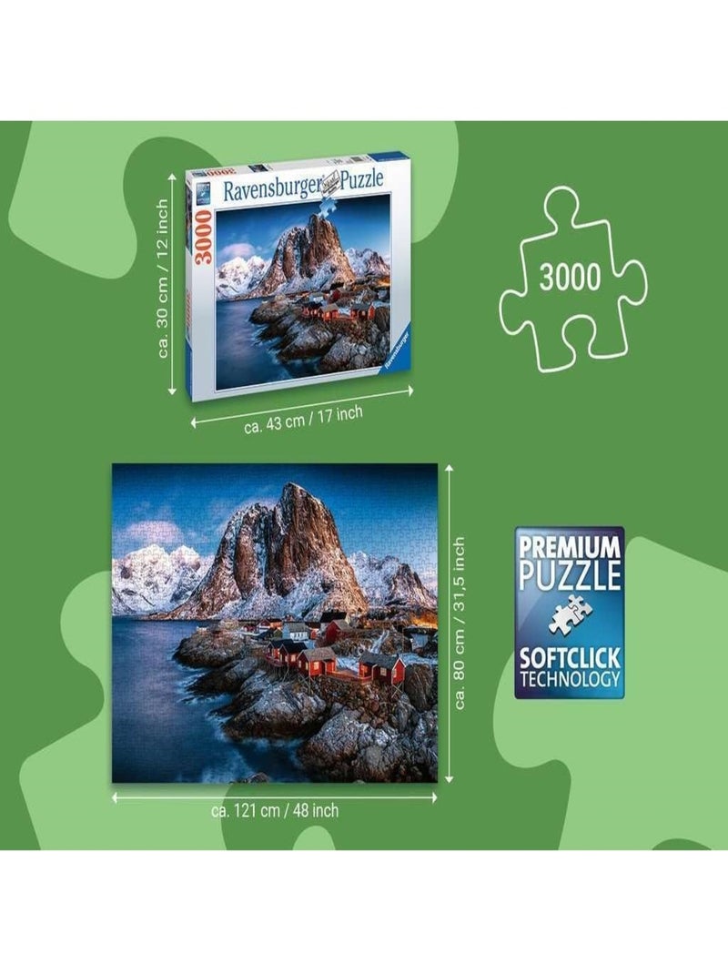 Puzzle Hamnoy Iles Lofoten 3000 pcs N/A - Kiabi