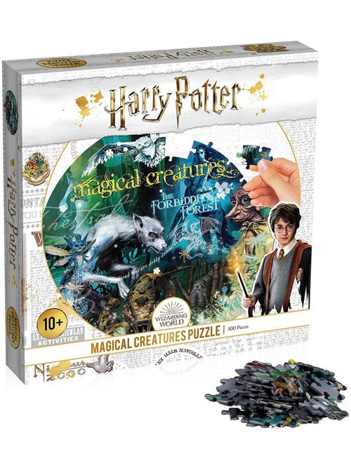 PUZZLE HARRY POTTER CREATURES MAGIQUES 500 PIECES - PACK BLANC - Kiabi