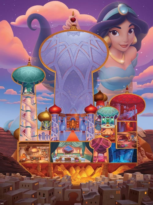 Puzzle Jasmine Châteaux Disney 1000 pièces - Kiabi
