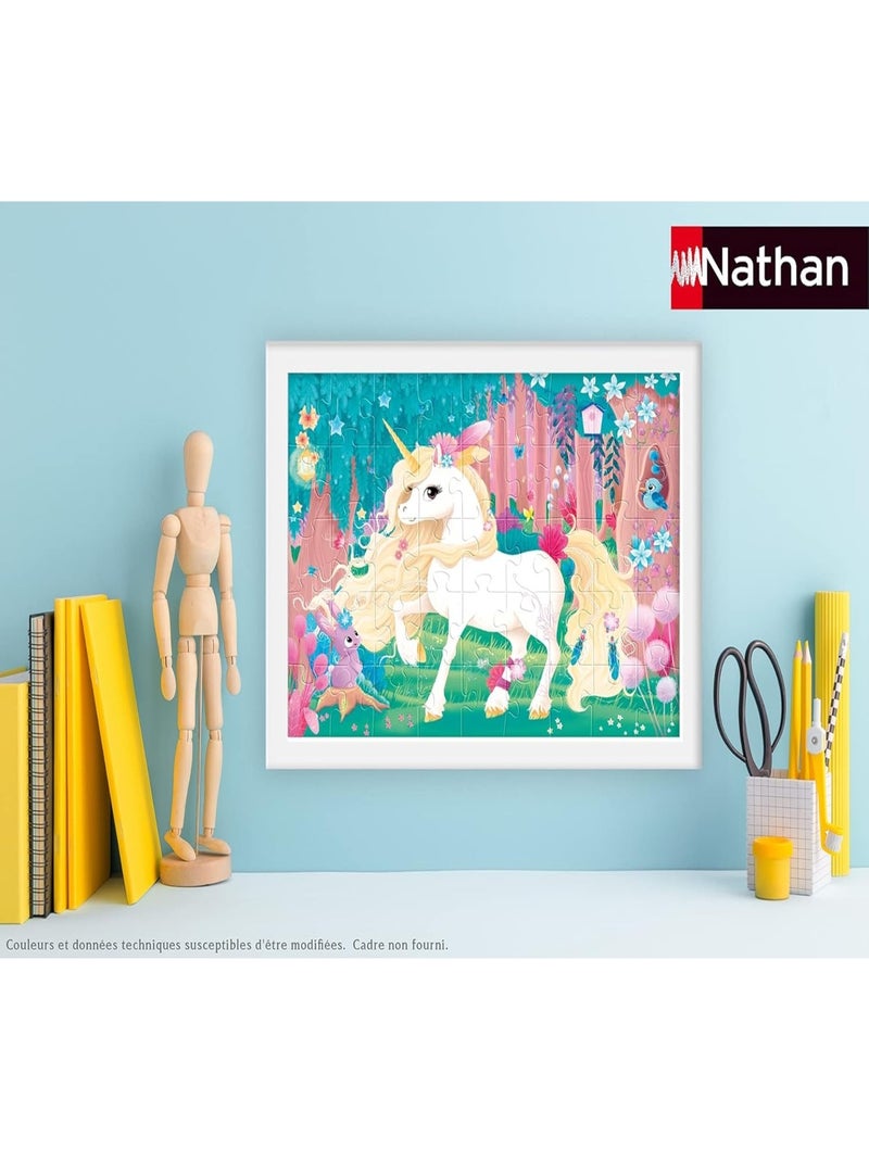 Puzzle Jolie licorne 45 pcs N/A - Kiabi