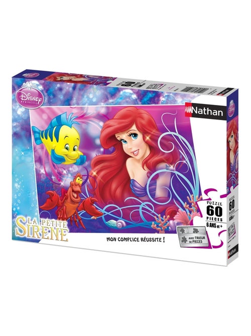 Puzzle Jolie petite sirène Ariel 60 pcs - Kiabi