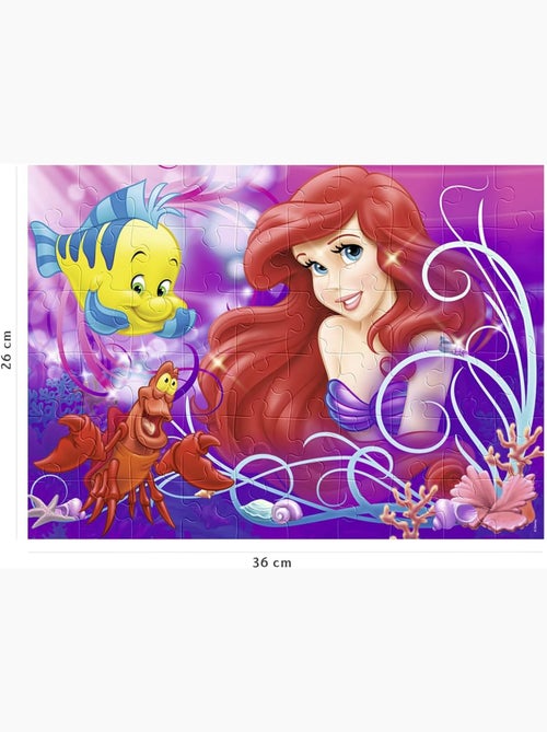 Puzzle Jolie petite sirène Ariel 60 pcs - Kiabi