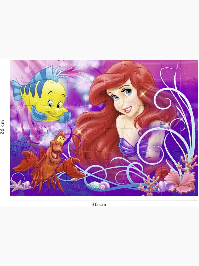 Puzzle Jolie petite sirène Ariel 60 pcs N/A - Kiabi