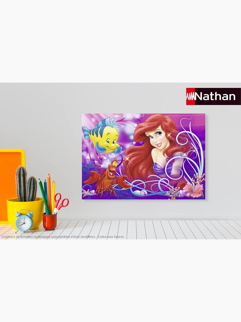 Puzzle Jolie petite sirène Ariel 60 pcs N/A - Kiabi