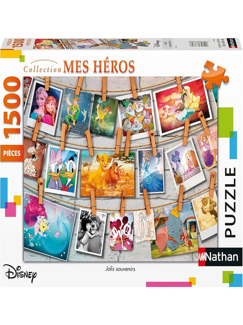 Puzzle Jolis souvenirs Disney 1500 pcs N/A - Kiabi