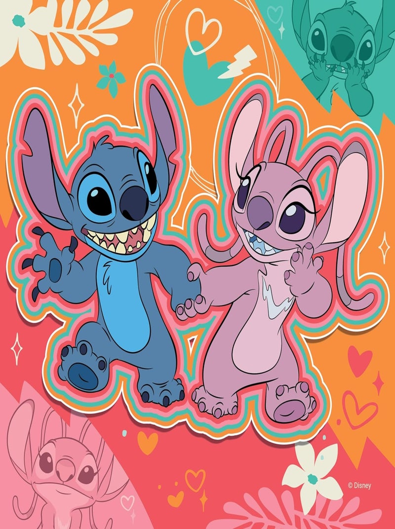 Puzzle Jouer toute la journée Stitch 3x49 pcs N/A - Kiabi