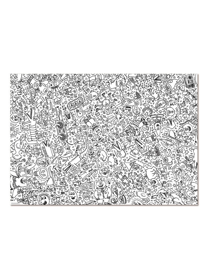 Puzzle Keith Haring 1000 pièces N/A - Kiabi