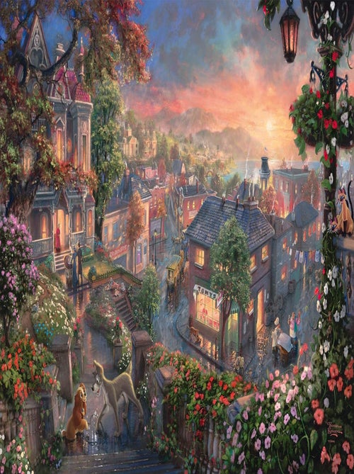 Puzzle La Belle et le Clochard 1000 pcs - Kiabi