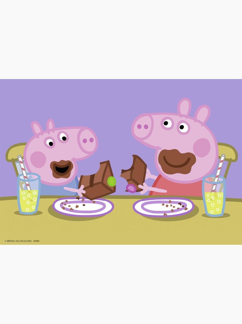 Puzzle La famille Peppa Pig 2x24 pcs N/A - Kiabi