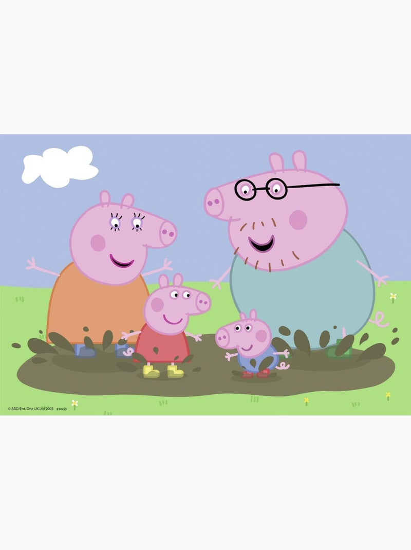 Puzzle La famille Peppa Pig 2x24 pcs N/A - Kiabi