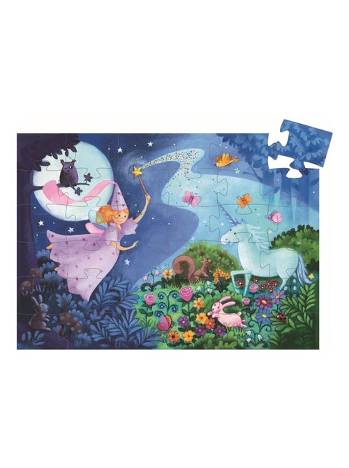 Puzzle La Fée et la Licorne, 36 pièces - Kiabi