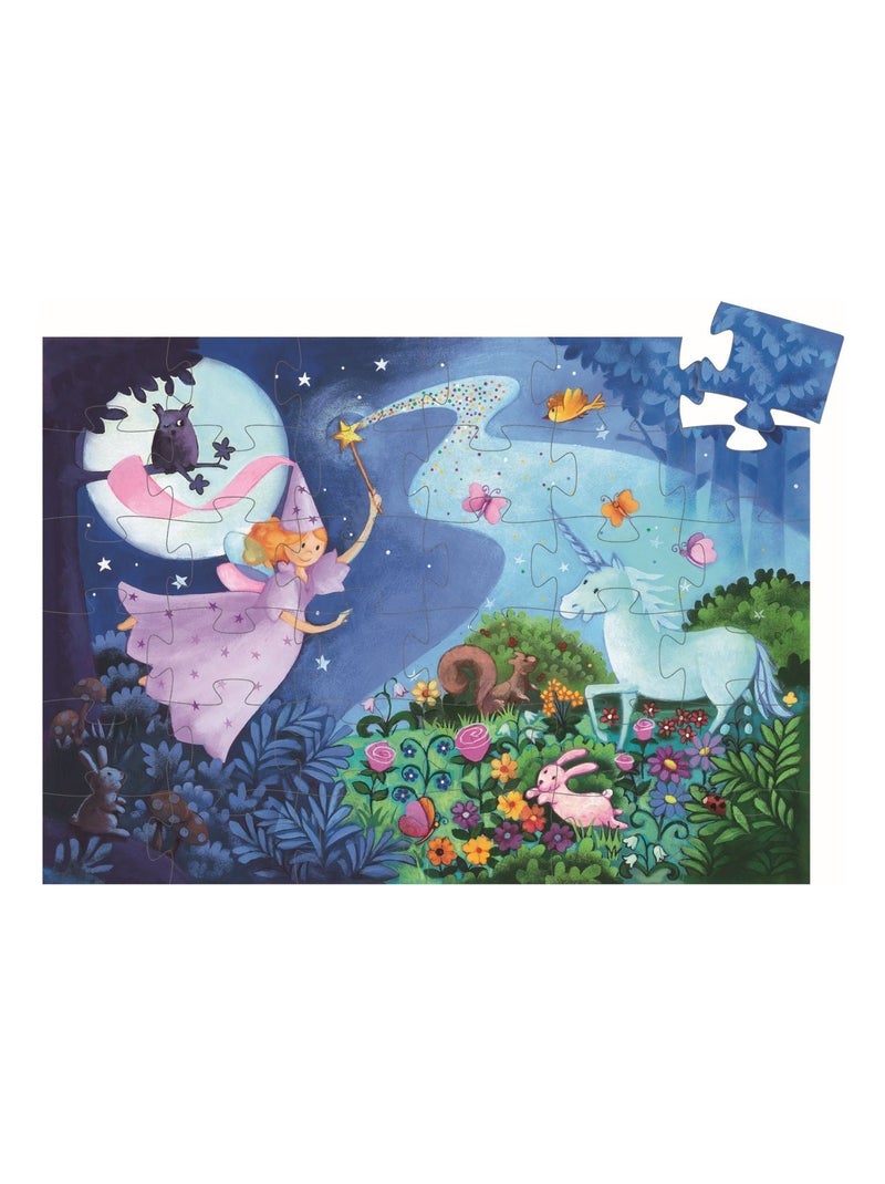 Puzzle La Fée et la Licorne, 36 pièces N/A - Kiabi