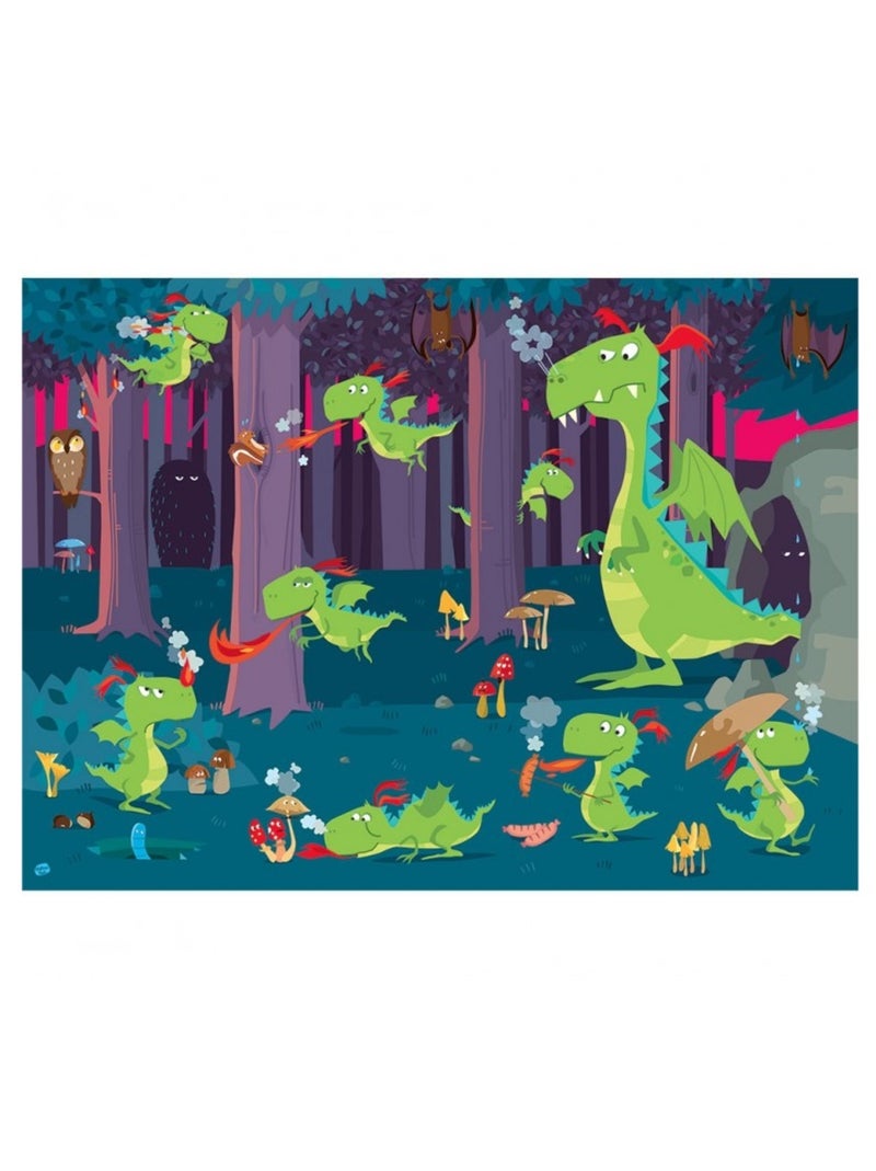 Puzzle La forêt des dragons N/A - Kiabi
