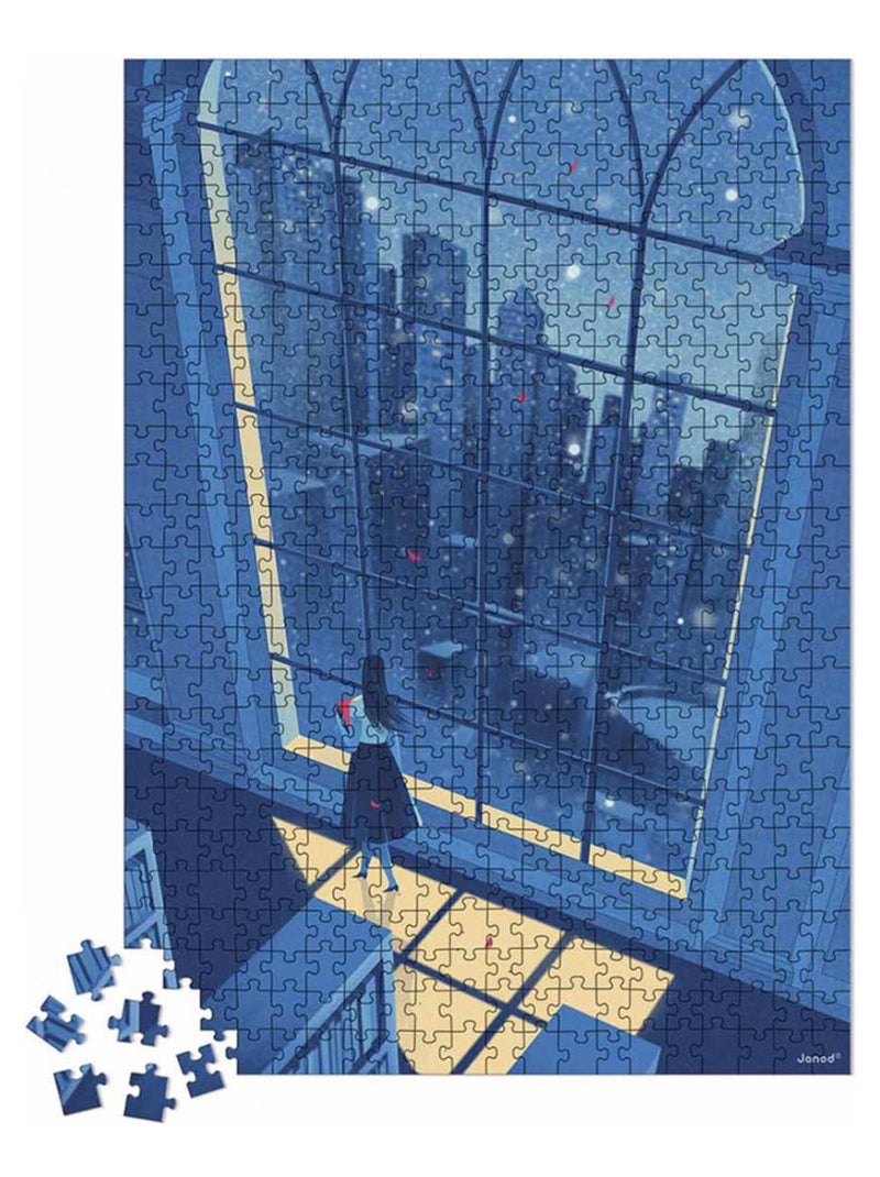 PUZZLE LA NUIT BLEUE - 500 PCS N/A - Kiabi