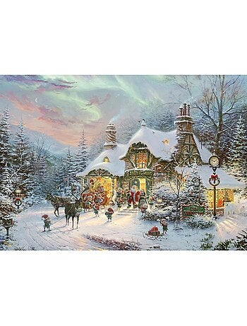 Puzzle la nuit de santa avant noël 1000 pcs