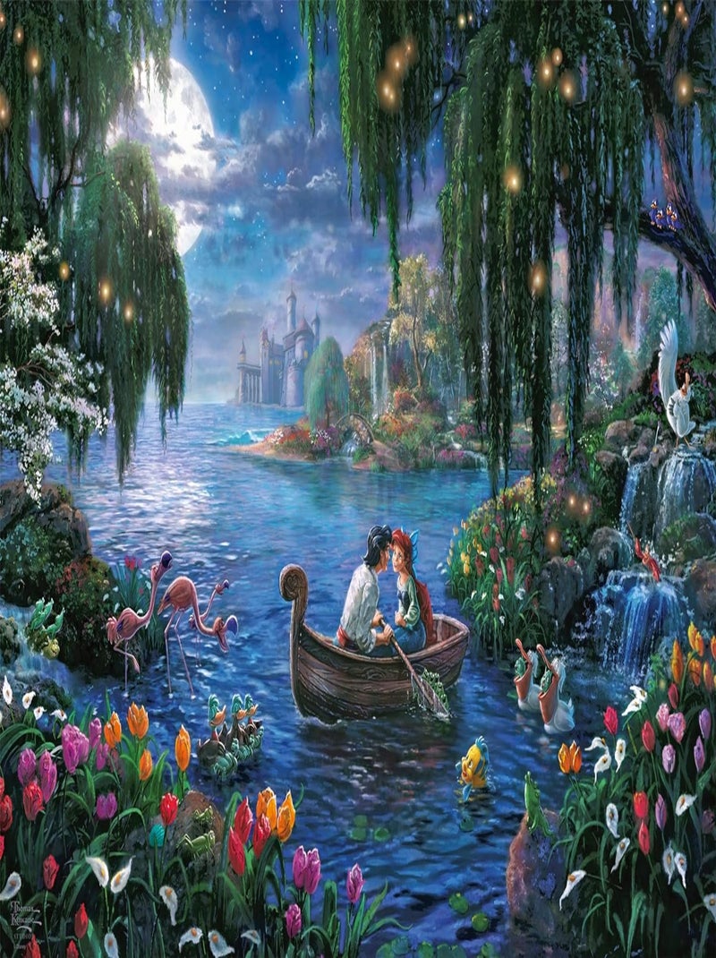 Puzzle La Petite Sirène et le Prince Eric 1000 pcs N/A - Kiabi