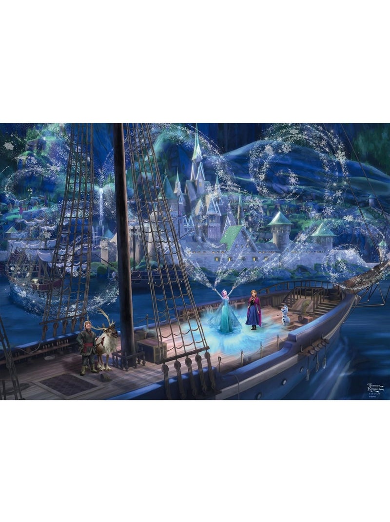 Puzzle la reine des neiges amour et magie 1000 pcs N/A - Kiabi