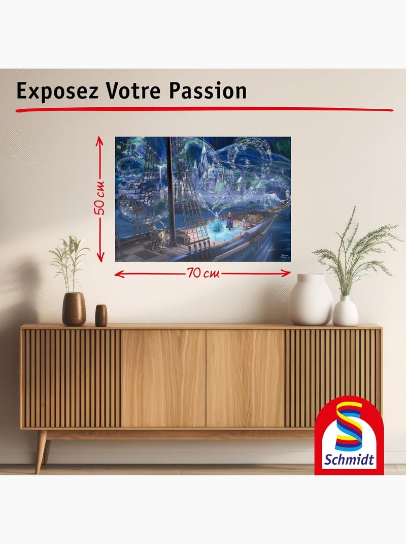 Puzzle la reine des neiges amour et magie 1000 pcs N/A - Kiabi