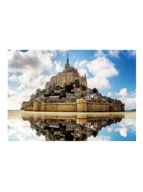 Puzzle L'abbaye du Mont Saint-Michel 1000 pcs - Kiabi