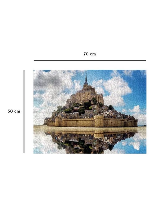 Puzzle L'abbaye du Mont Saint-Michel 1000 pcs - Kiabi
