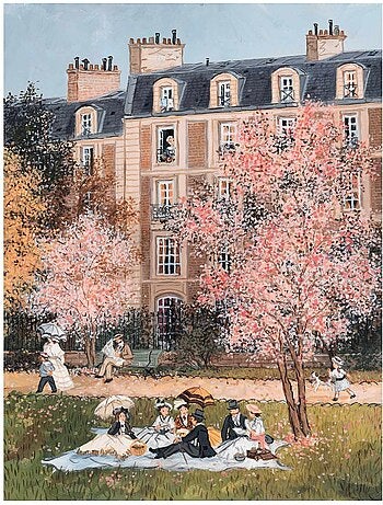 Puzzle L'après-midi au Parc Monceau de Delacroix