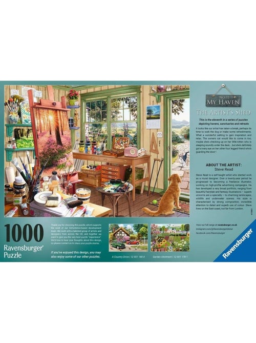 Puzzle l'atelier de l'artiste 1000 pcs - Kiabi