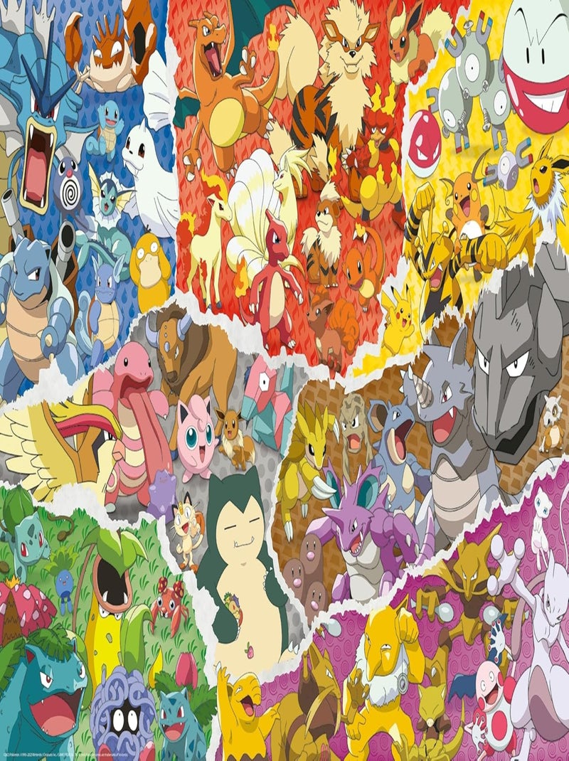 Puzzle L'aventure Pokémon 1000 pièces N/A - Kiabi