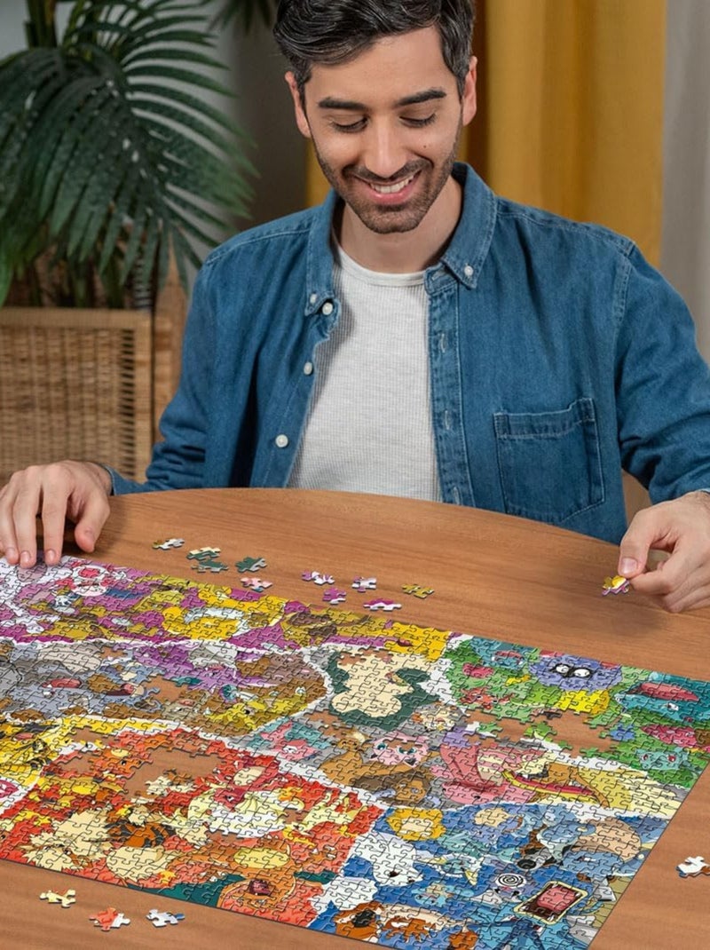 Puzzle L'aventure Pokémon 1000 pièces N/A - Kiabi