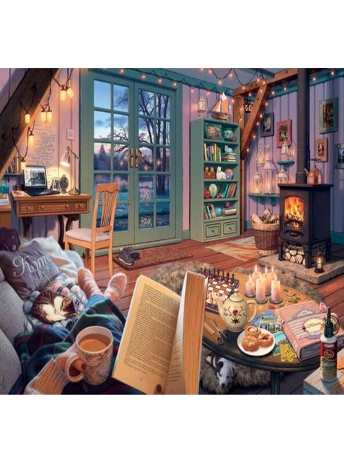 Puzzle Le cabanon cosy 1000 pcs - Kiabi Puzzle Le cabanon cosy 1000 pcs - Kiabi