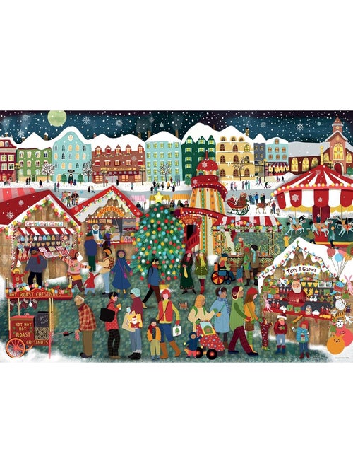 Puzzle le marché de noël 1000 pcs - Kiabi