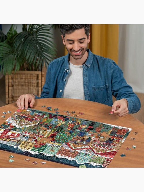 Puzzle le marché de noël 1000 pcs - Kiabi