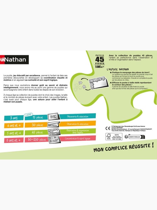 Puzzle Le monde des Barbapapa 45 pcs - Kiabi