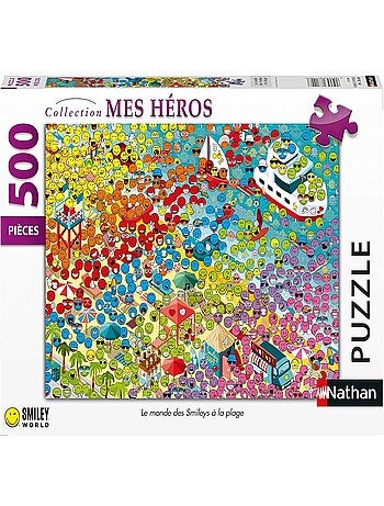 Puzzle Le monde des Smileys 500 pcs