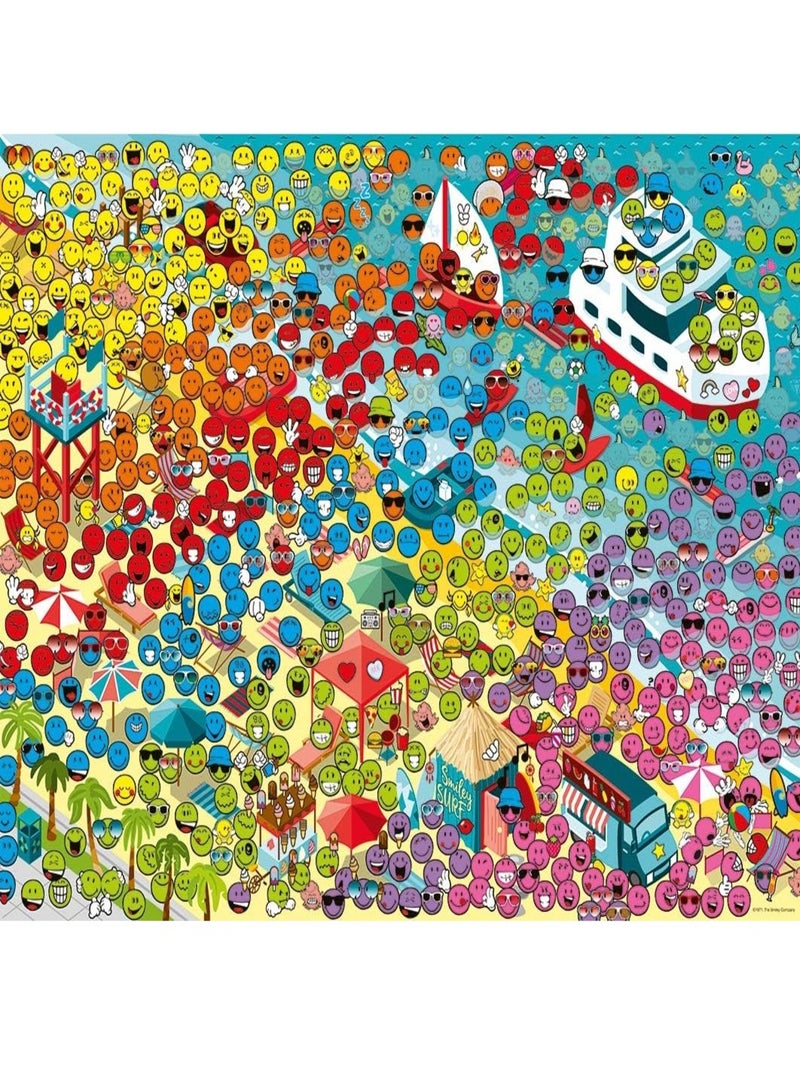 Puzzle Le monde des Smileys 500 pcs N/A - Kiabi