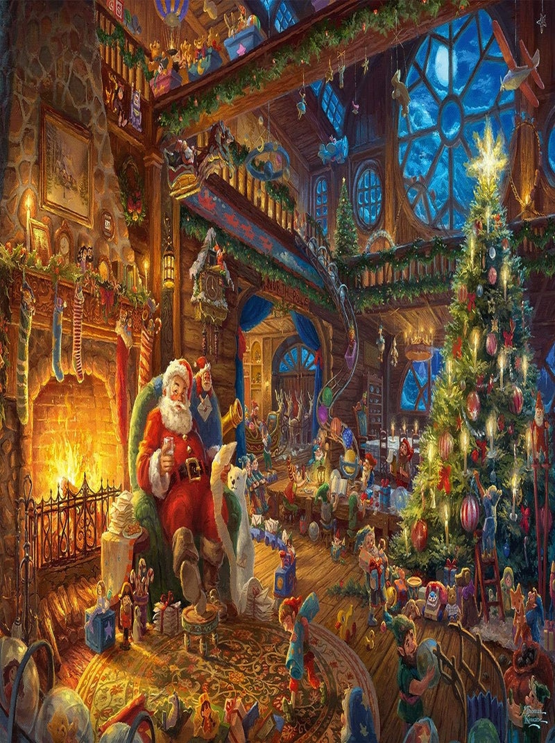 Puzzle Le Père Noël et ses lutins 1000 pcs N/A - Kiabi
