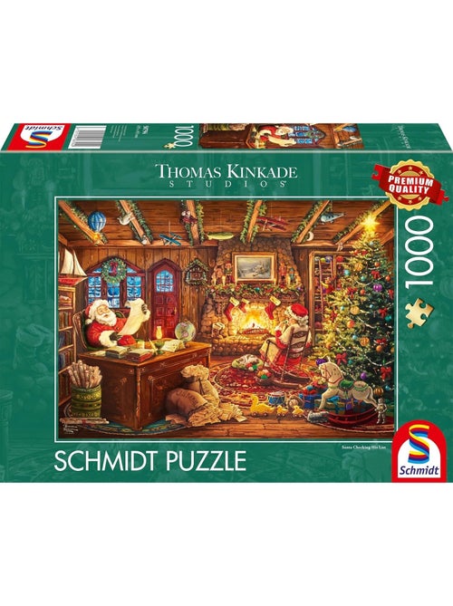 Puzzle le père noël vérifie sa liste 1000 pcs - Kiabi