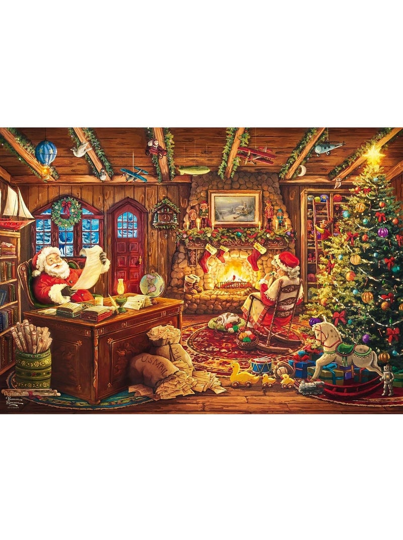 Puzzle le père noël vérifie sa liste 1000 pcs N/A - Kiabi